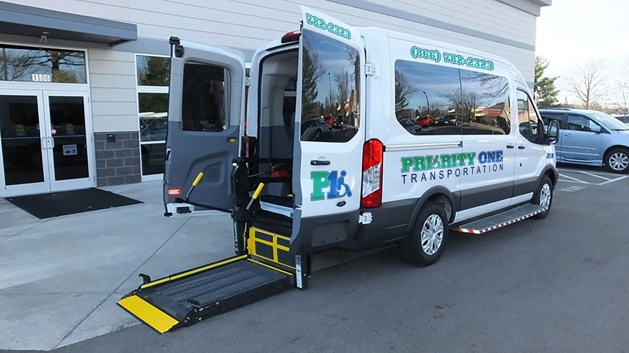 Priority One Transportation van